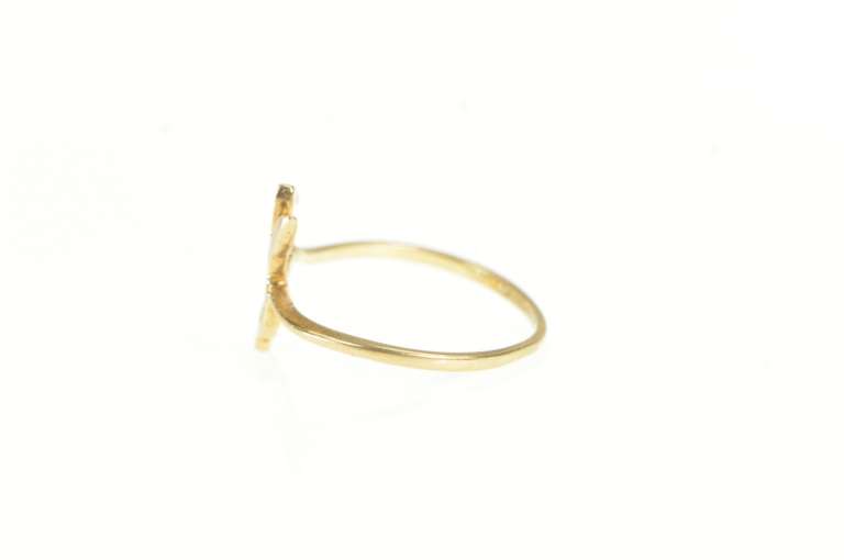 10K Yellow Gold Bunny Rabbit Animal Stylized Statement Ring