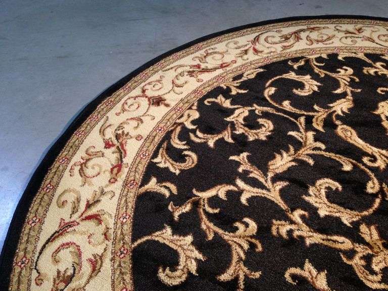 Classic French Design Round Rug 6'