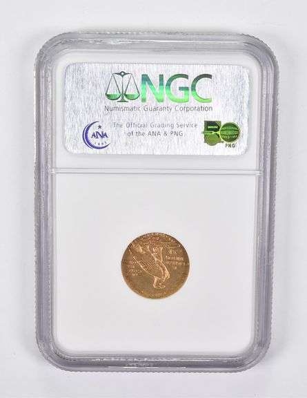 AU55 1909 $2.50 Indian Head Gold Quarter Eagle NGC GSA
