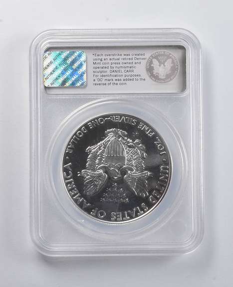 2009 DANIEL CARR PF Overstrike AMERICAN SILVER EAGLE ~Mintage 800 Only