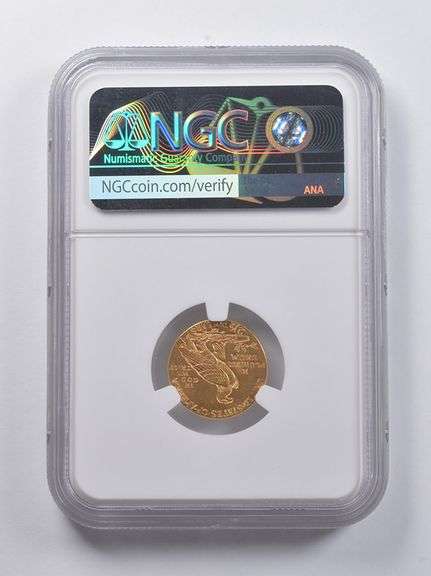 MS63 1912 $2.50 Indian Head Gold Quarter Eagle NGC