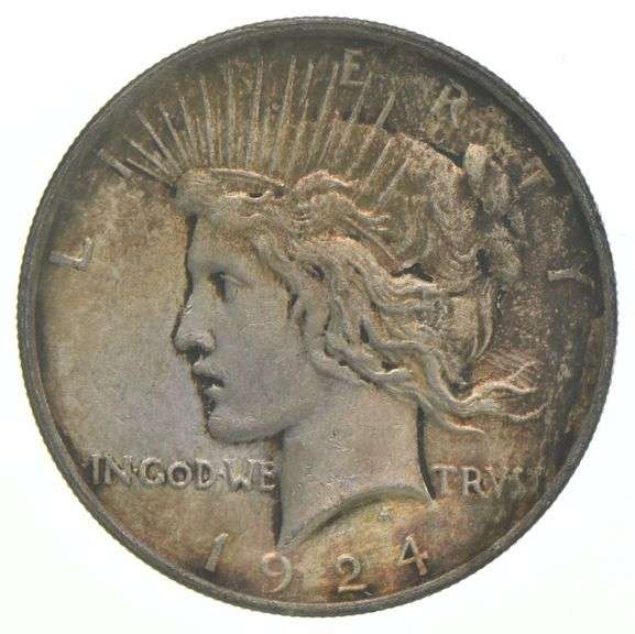 1924 Peace Silver Dollar - Great Color/Toning