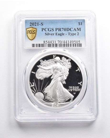 PR70 DCAM 2021-S American Silver Eagle Type 2 PCGS