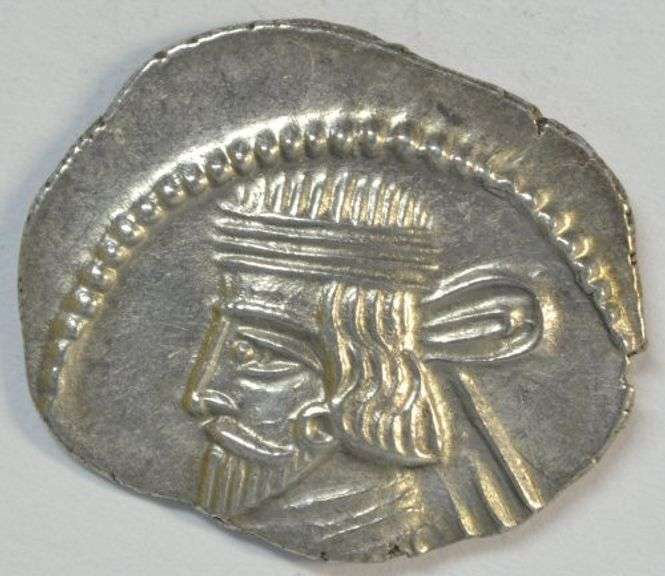 Full strike Mint condition Vardanes I Parthia Silver Drachm, 40-45 AD