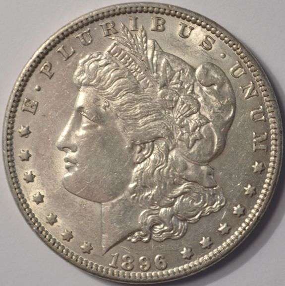 1896 Morgan Silver Dollar, Circulated.