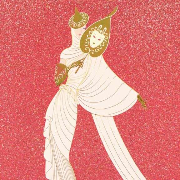 Tanagra Red by Erte (1892-1990)
