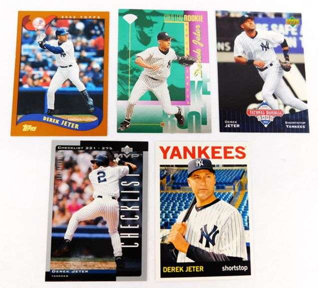 5 Derek Jeter Baseball Cards
