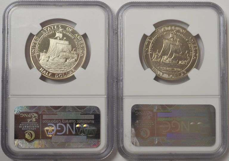 1992 Colombus Commemorative Half Dollars Set NGC PF 69 MS 69