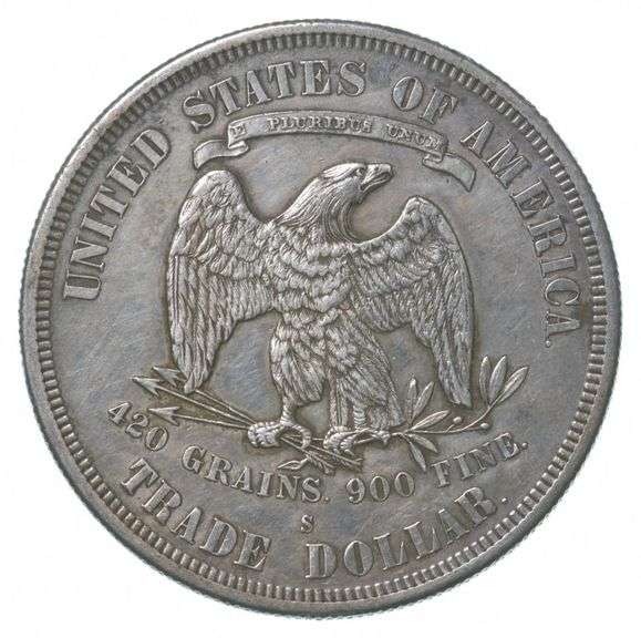 1877-S Seated Liberty Silver Trade Dollar