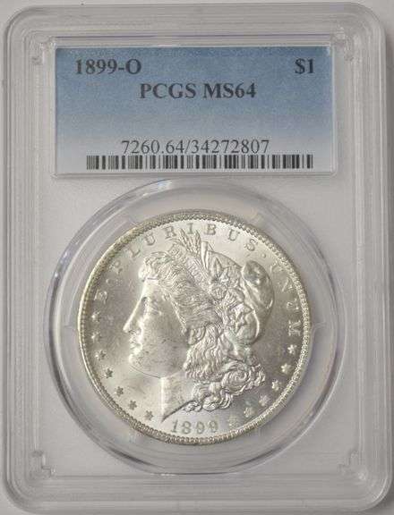 1899 O U.S Silver Morgan Dollar PCGS MS 64