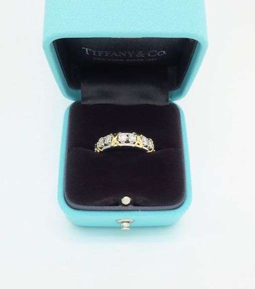 Tiffany & Co. Schlumberger Sixteen Stone Diamond Ring
