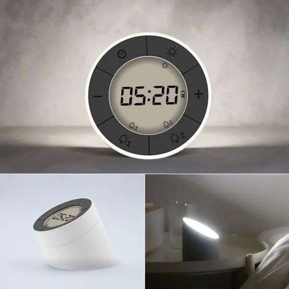 2 In 1 Multifunctional Digital Alarm Clock LED