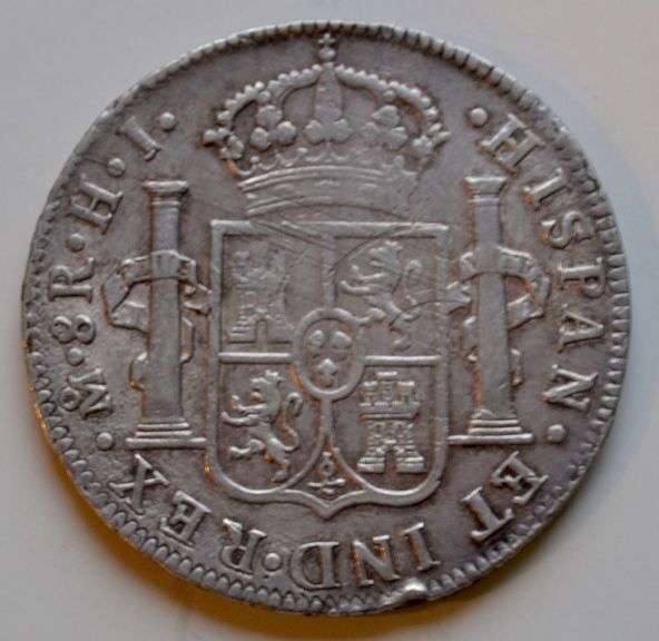 Sharper 1810  IH  Mexico Silver 8 Reales. Mexico City Mint