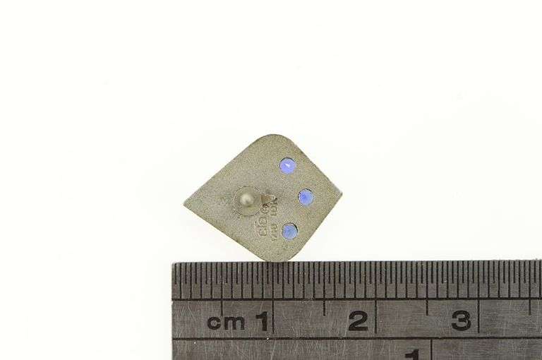 Gold Filled Western Collegiate Hockey Association Sapphire Pin/Brooch