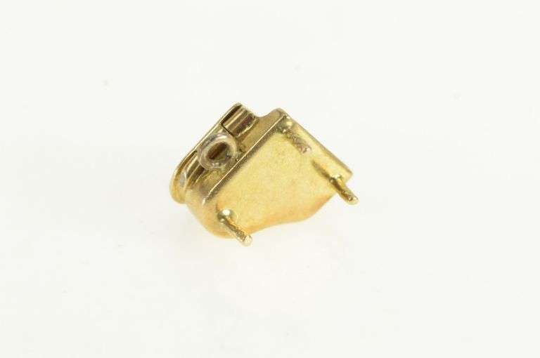 14K Yellow Gold Articulated 3D Piano Music Musician Charm/Pendant