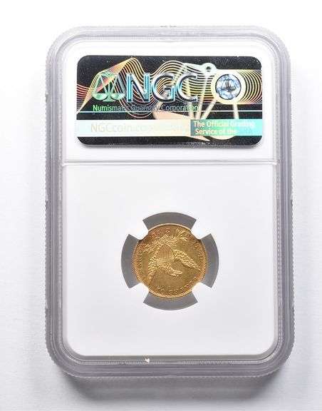 AU58 1935 $2.50 Classic Head Gold Quarter Eagle NGC