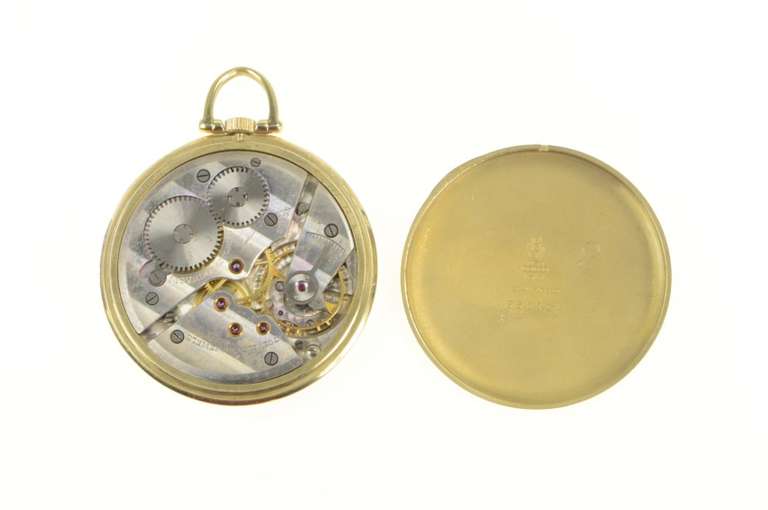 14K Tiffany & Co. 33.0mm Movado Mvmt. J E C Monogram Pocket Watch