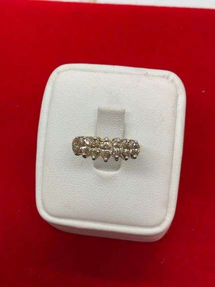 CERTIFIED 14K GOLD AND DIAMOND BAND
