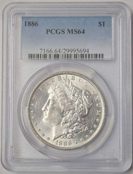 1886 U.S Silver Morgan Dollar PCGS MS 64
