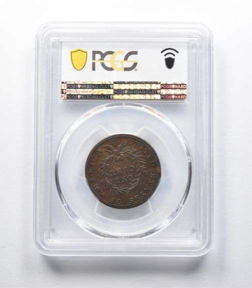 XF40 1793 Flowing Hair Large Cent Wreath S-6 Vine & Bars Edge PCGS