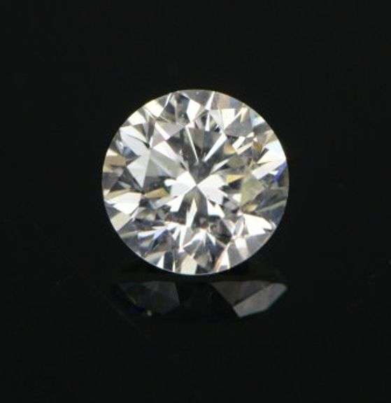 GIA 0.48 Ct Round Brilliant Cut F Color SI1 Clarity Diamond