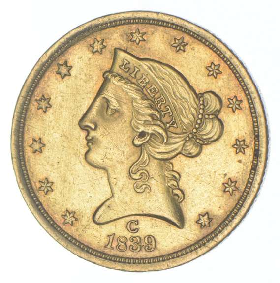 1839-C $5 Liberty Head Gold Half Eagle