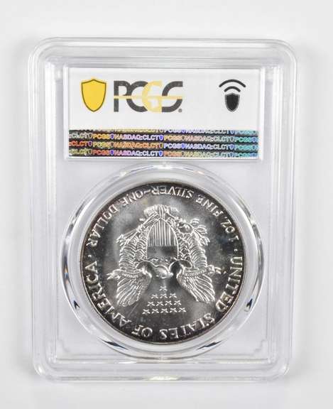 MS67 1987 American Silver Eagle - PCGS Insane Tone!