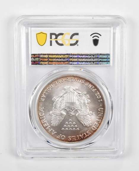 MS68 2005 American Silver Eagle - PCGS Insane Tone!