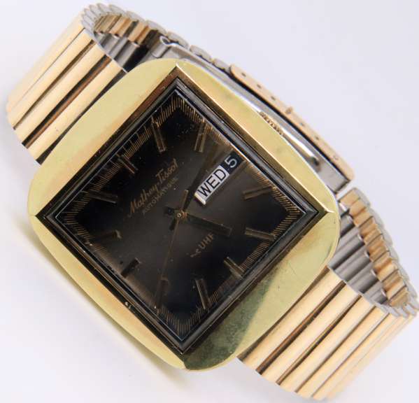 Vintage Mathey Tissot Automatic UHF Day Date Watch