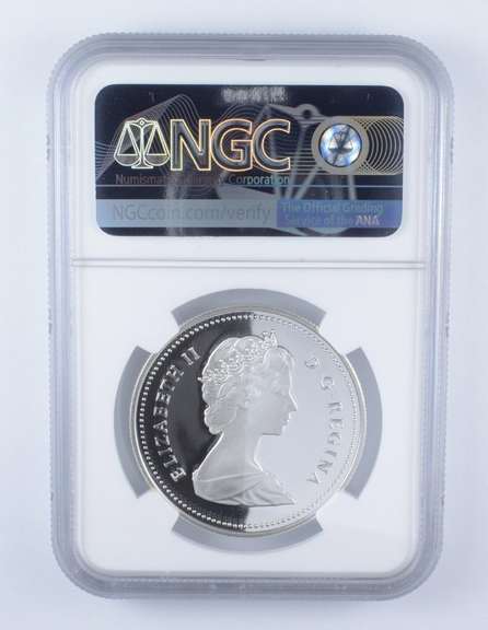 PF70 UCAM 1986 Canada $1 Silver - Vancouver Centennial - Graded NGC