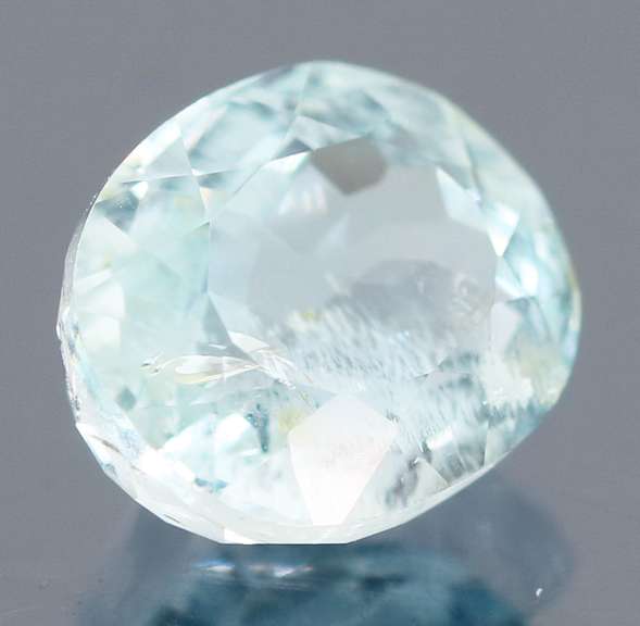 High fire 2.94ct platinum blue Aquamarine