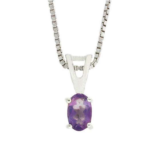 Amethyst Oval Pendant