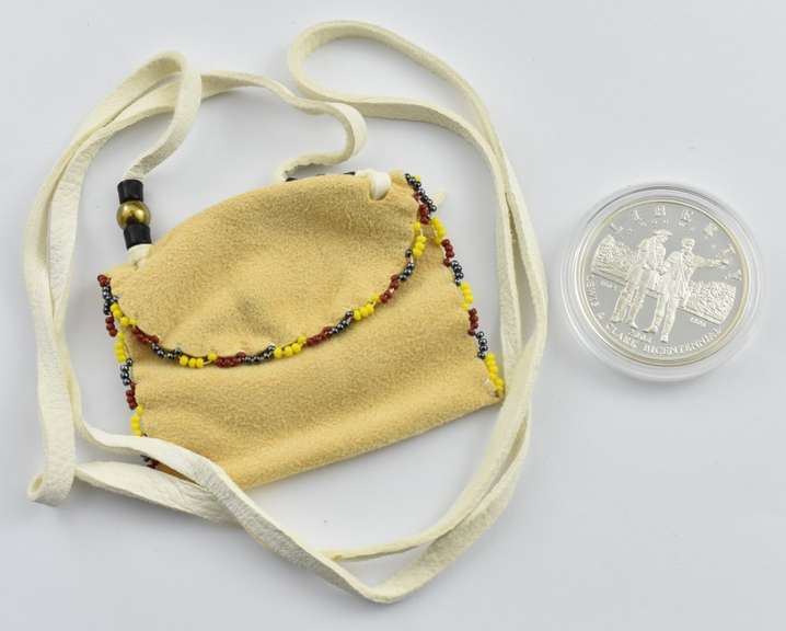 2004-P Lewis & Clark Commemorative Silver Dollar Mint Coin & Pouch COA