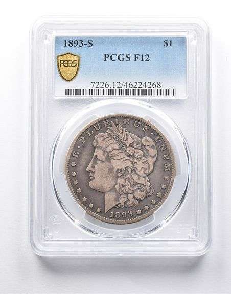 F12 1893-S Morgan Silver Dollar PCGS