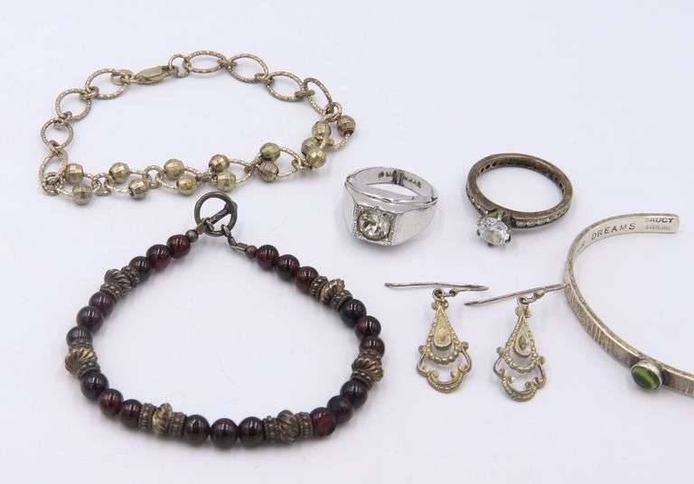 Group Lot of Vintage 925 Sterling Silver Jewelry