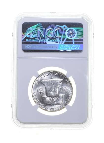 MS65 FBL 1950 Franklin Half Dollar - Graded NGC