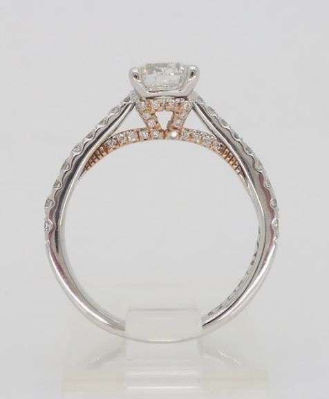Certified 1.07CTW Diamond Engagement Ring