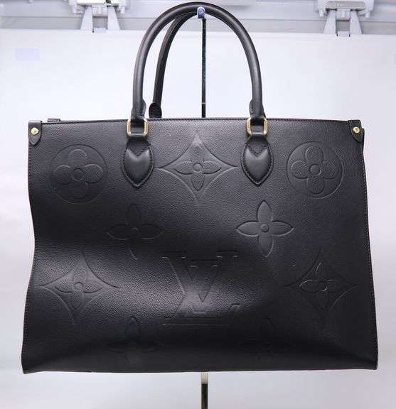 Black Leather Tote Bag