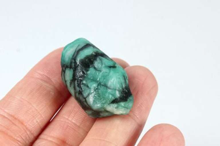 Collectors 54.2ct raw Emerald in matrix