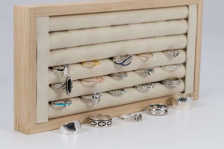 .925 Sterling Silver Curated Ring Set Lot of 20 Rings