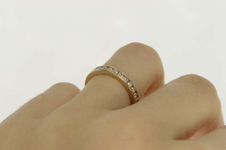 14K Yellow Gold 0.50 Ctw Classic Diamond Wedding Band Ring