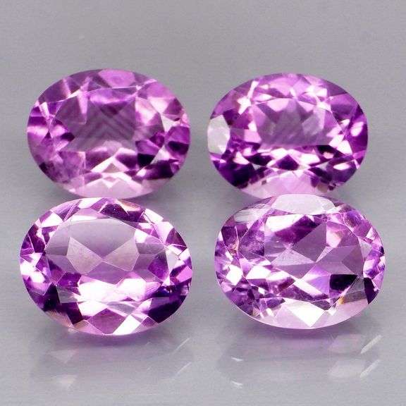 Rich 9.37ct top violet Bolivian Amethyst set