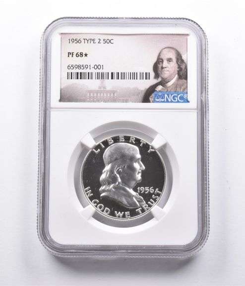 PF68* STAR 1956 Franklin Half Dollar Type 2 NGC