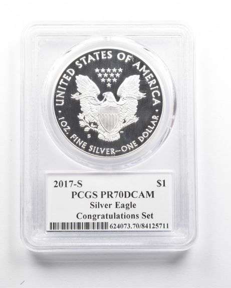 PR70DCAM 2017-S American Silver Eagle Congrat Set Premier 1st Ed. PCGS