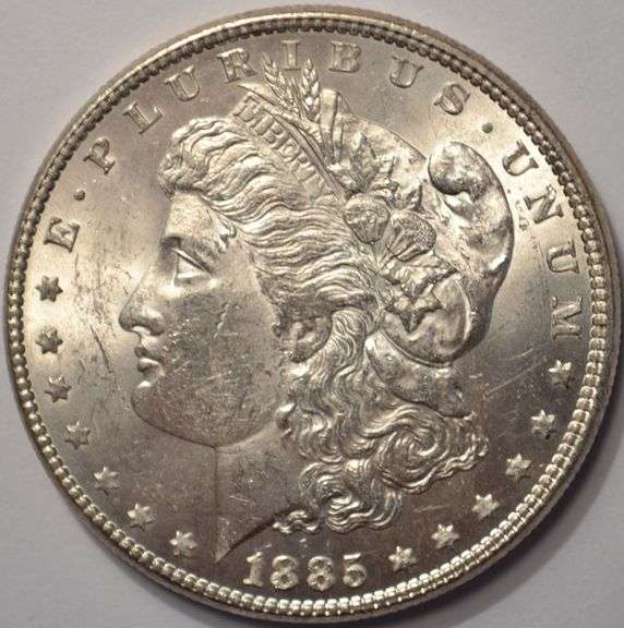 1885 Morgan Silver Dollar, BU.