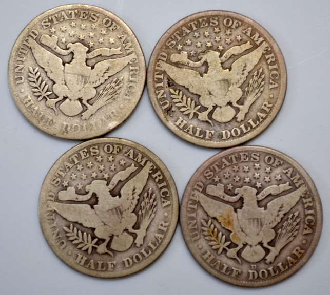 4 Different Barber Halves
