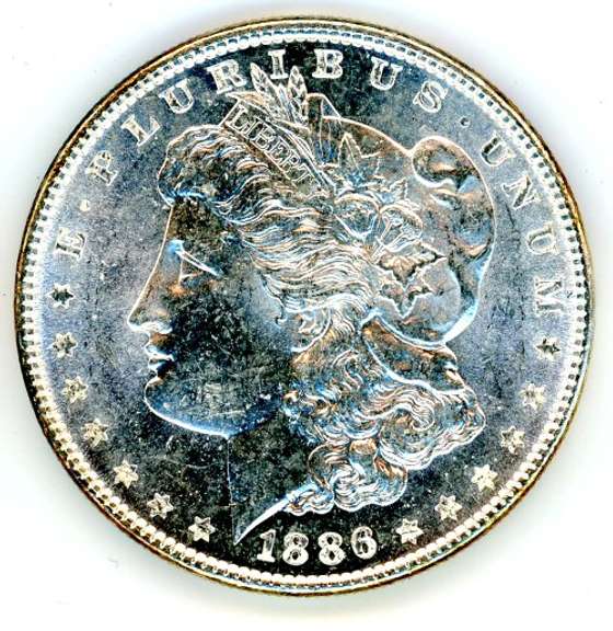 BU 1886 Morgan Silver Dollar