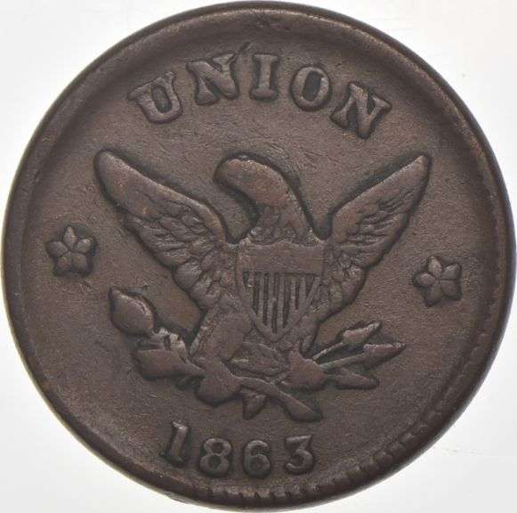 1863 Childs Chicago Civil War Token IL 150K