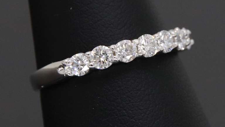 Classic Diamond Band Made in 18k White Gold