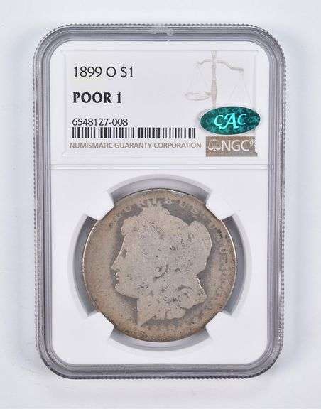Poor 1 1899-O Morgan Silver Dollar CAC NGC